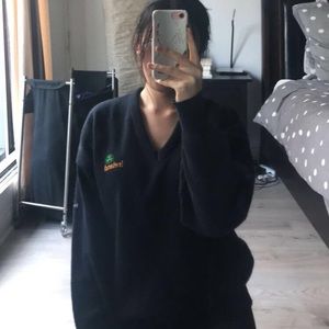 Vintage Oversized Ireland sweater in navy blue